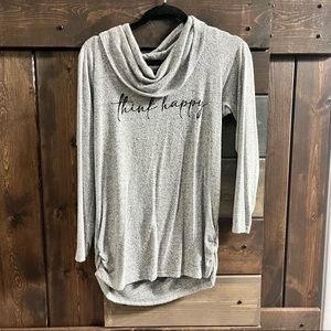 “think happy” Long Sleeve Tee